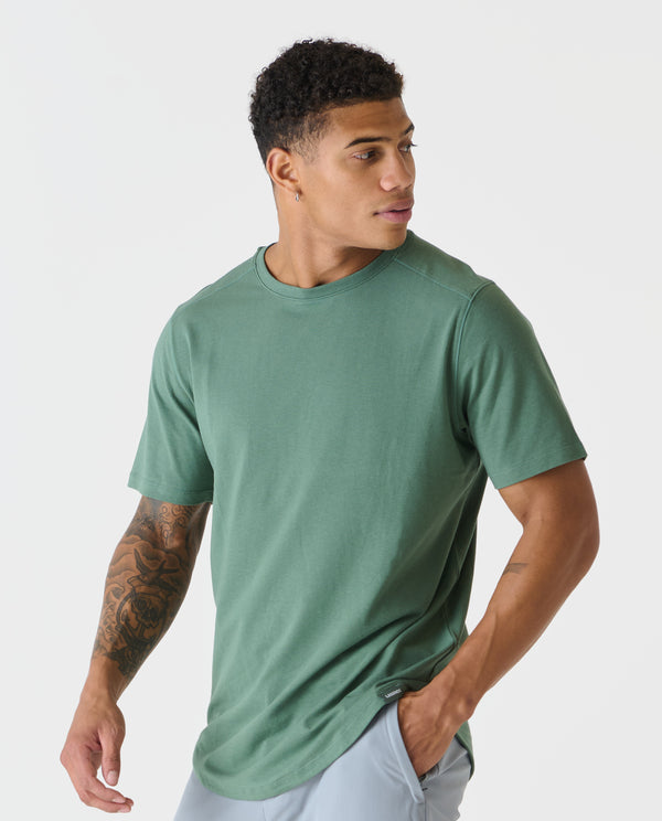 Legends Aviation Tee Curved Hem Hunter Green