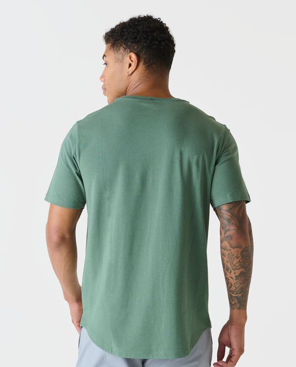 Legends Aviation Tee Curved Hem Hunter Green