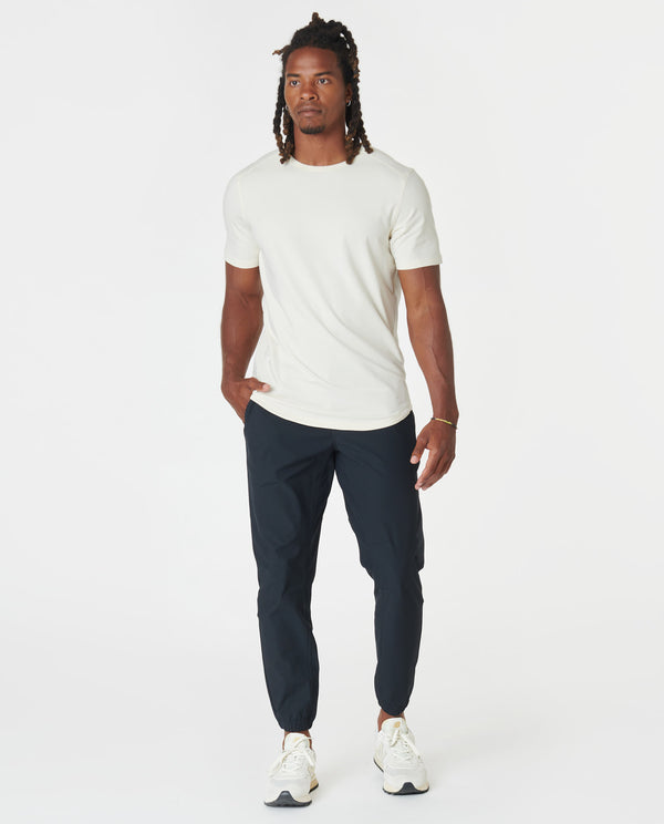 Legends Aviation Tee Curved Hem Natural White