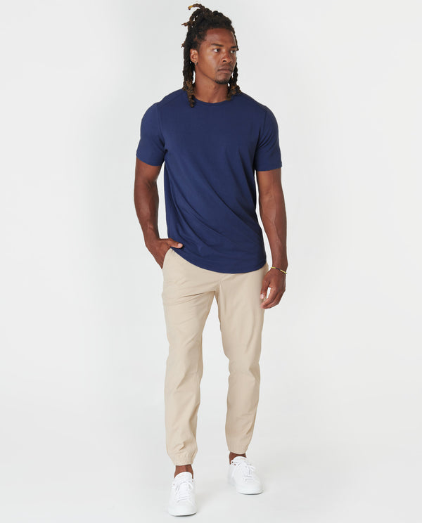Legends Aviation Tee Curved Hem Navy