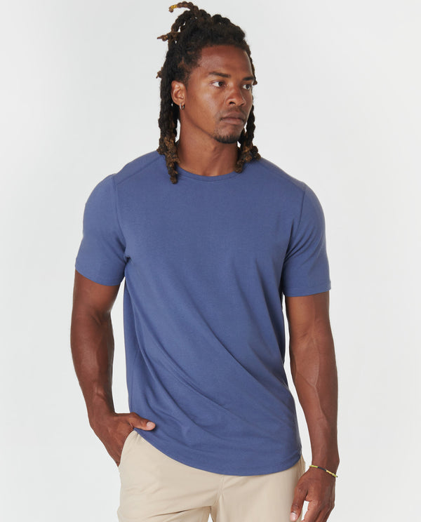 legends Aviation Tee Curved Hem Nightshadow