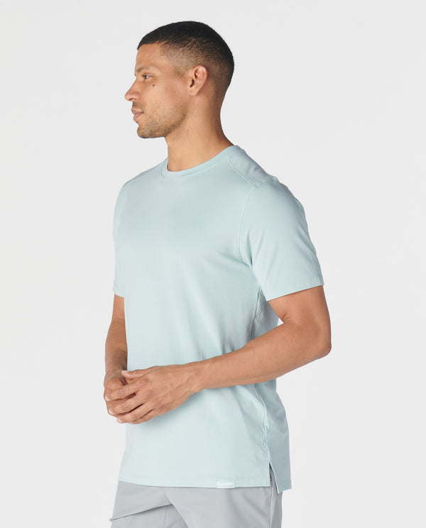 Legends Aviation Tee Split-Hem Cloud Blue