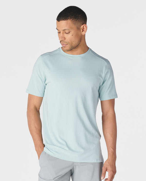 legends Aviation Tee Split-Hem Cloud Blue