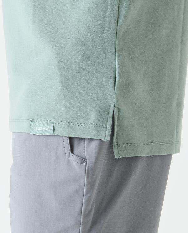 Legends Aviation Tee Split-Hem Laurel
