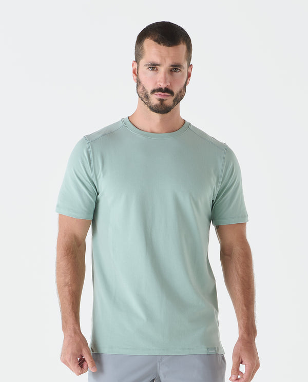 legends Aviation Tee Split-Hem Laurel