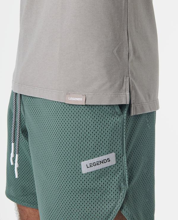 Legends Aviation Tee Split-Hem Washed Taupe