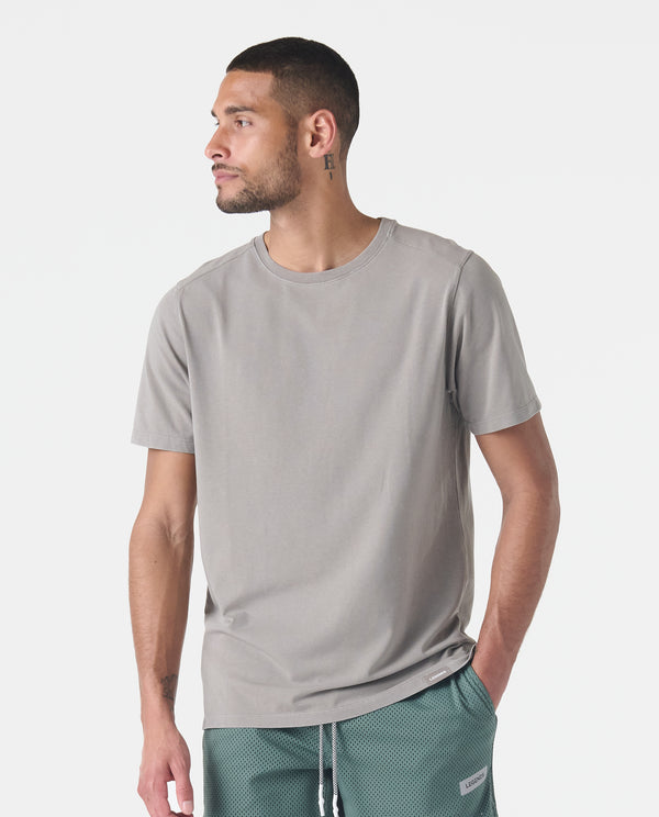 legends Aviation Tee Split-Hem Washed Taupe