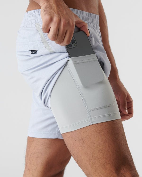Legends Bishop Short Light Gray Heather