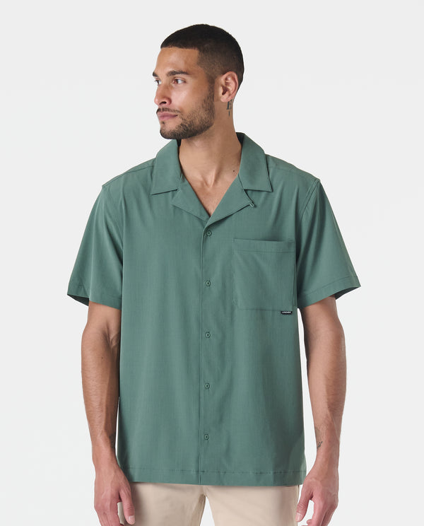 legends Chief Camp Collar Shirt Hunter Green