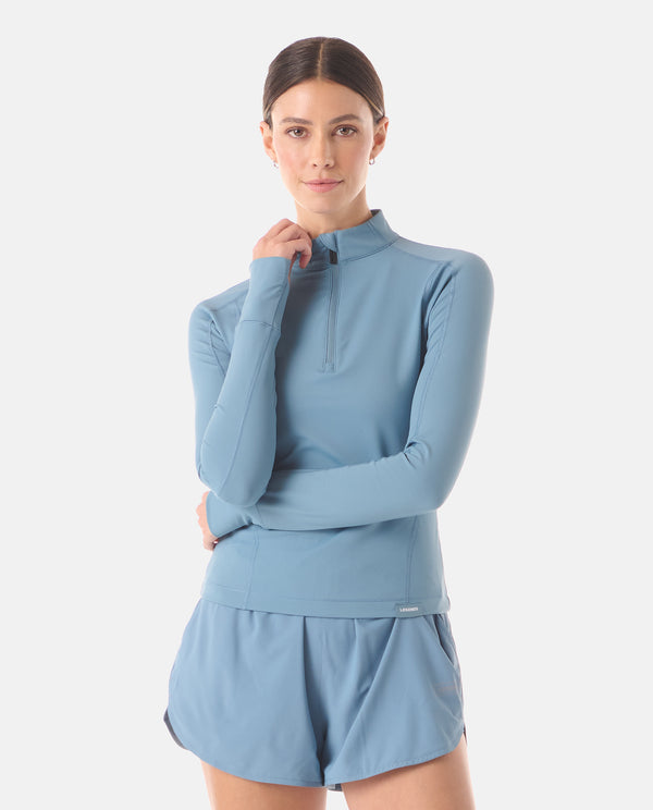 legends Colbey Quarter Zip Bluestone