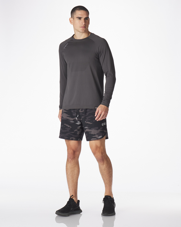 Legends Dash LS Tee Charcoal