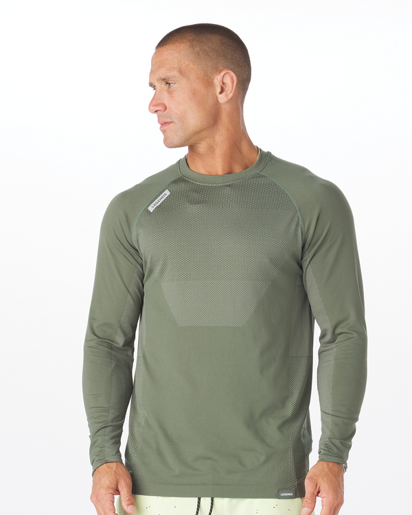 legends Dash LS Tee Hunter Green