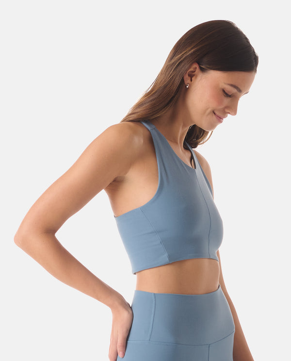 Legends Elle Cropped Tank Bluestone