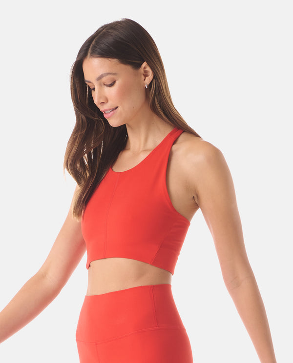 Legends Elle Cropped Tank Poppy