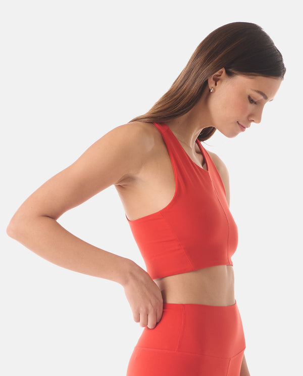 Legends Elle Cropped Tank Poppy