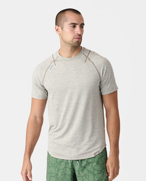legends Enzo Tee Taupe Heather