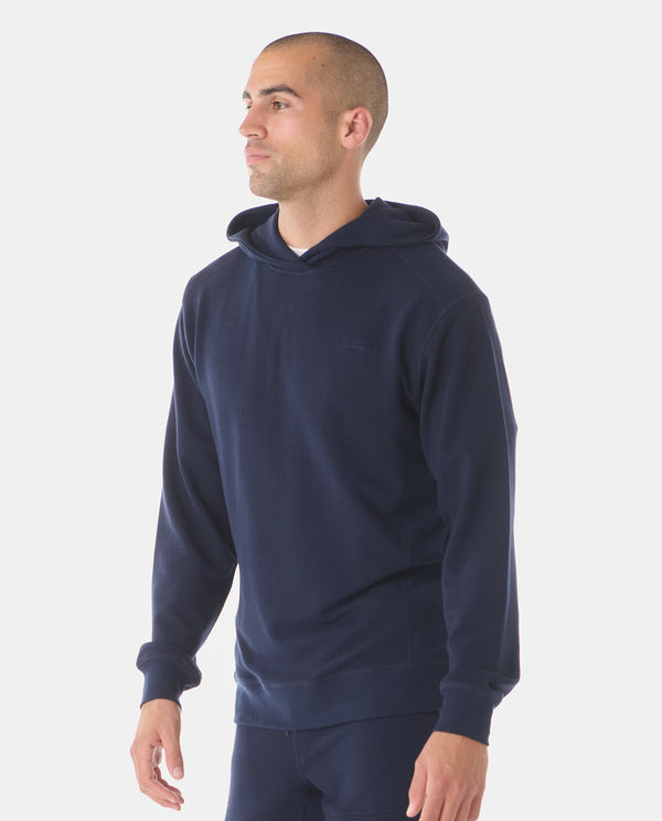 Legends Glen Waffle-Knit Hoodie Ink