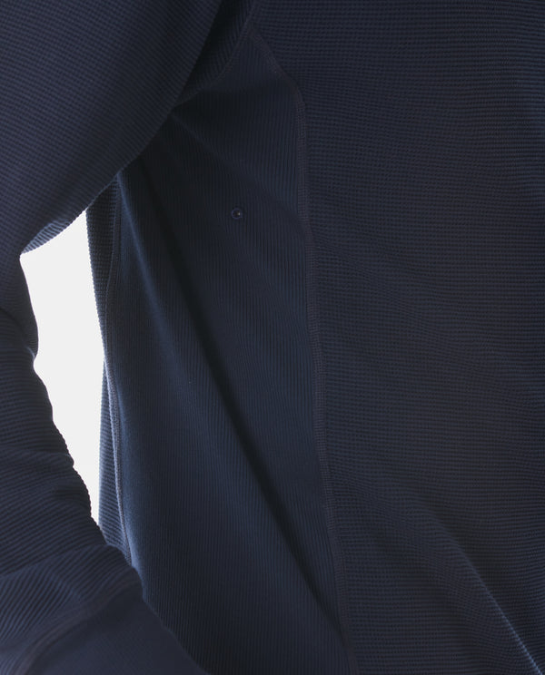 Legends Glen Waffle-Knit Hoodie Ink