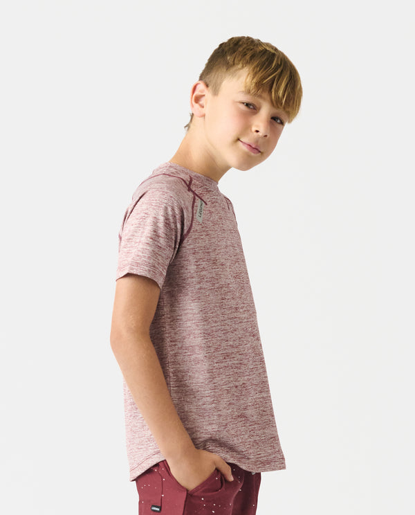Legends Little Legends Enzo Tee Ruby Heather