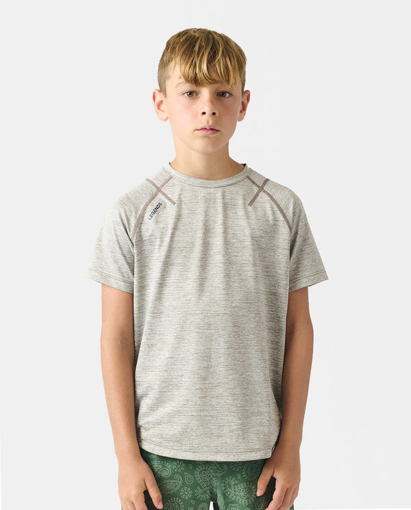 legends Little Legends Enzo Tee Taupe Heather