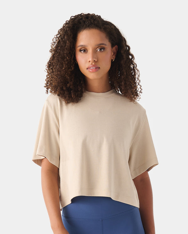 legends Milo Cropped Tee Dune