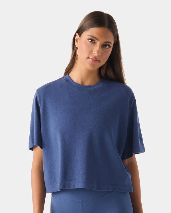 legends Milo Cropped Tee Dusk