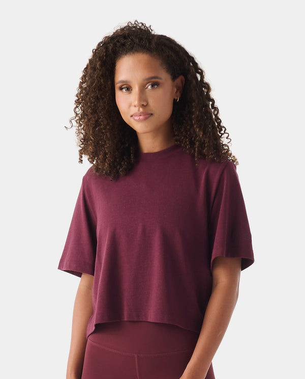 legends Milo Cropped Tee Fig