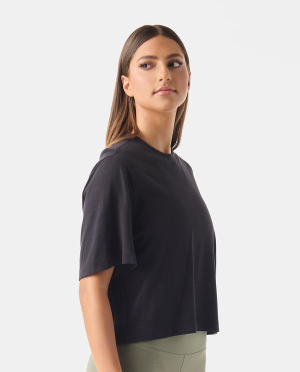Legends Milo Cropped Tee Onyx