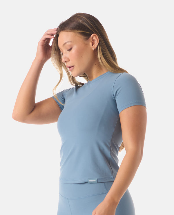 Legends Paige Top Bluestone