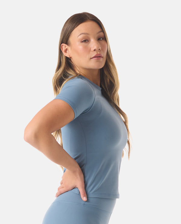 Legends Paige Top Bluestone