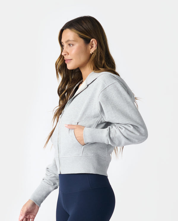 Legends Rylie Full-Zip Sweatshirt Heather Gray