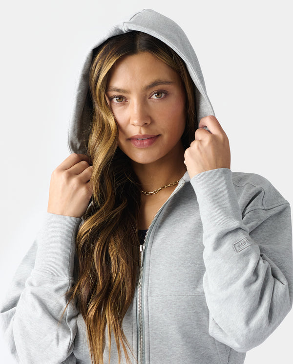 Legends Rylie Full-Zip Sweatshirt Heather Gray