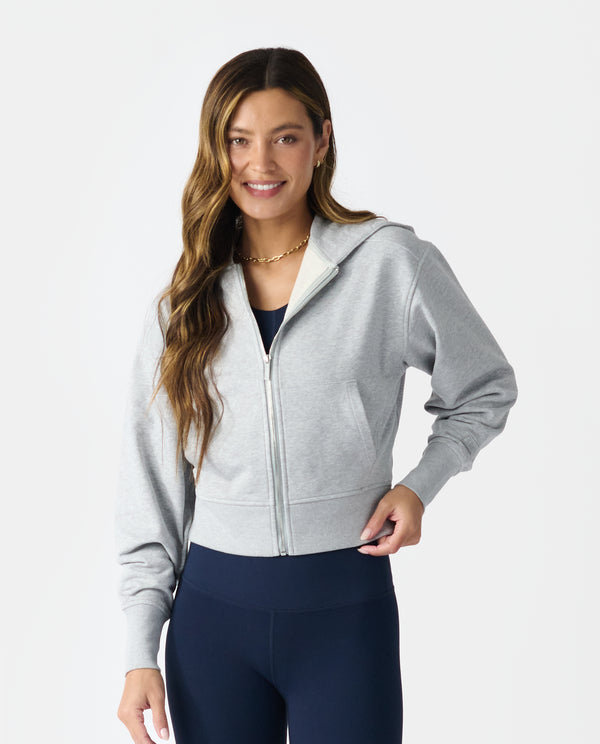 legends Rylie Full-Zip Sweatshirt Heather Gray