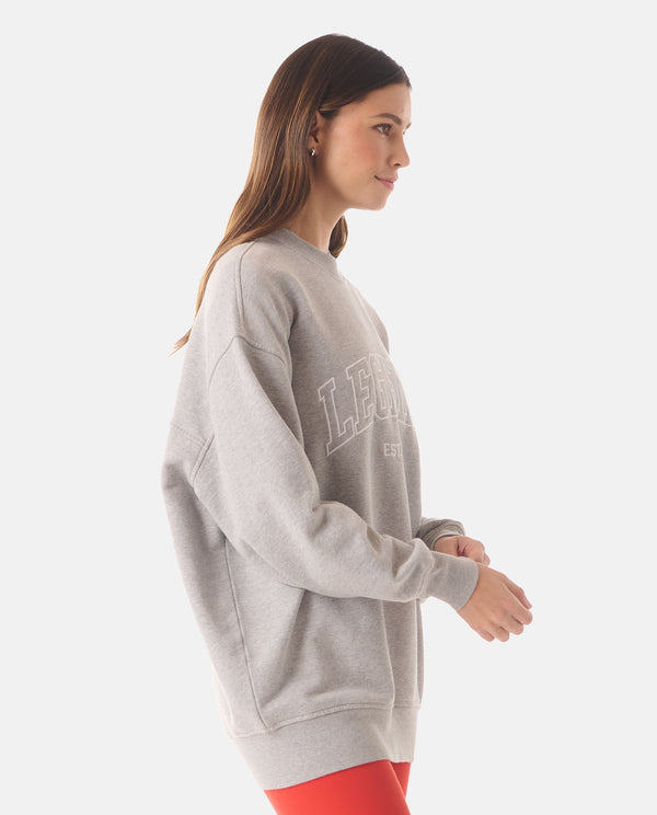 Legends Saylor Oversized Crew Heather Gray