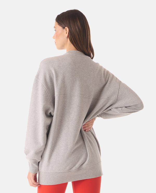 Legends Saylor Oversized Crew Heather Gray