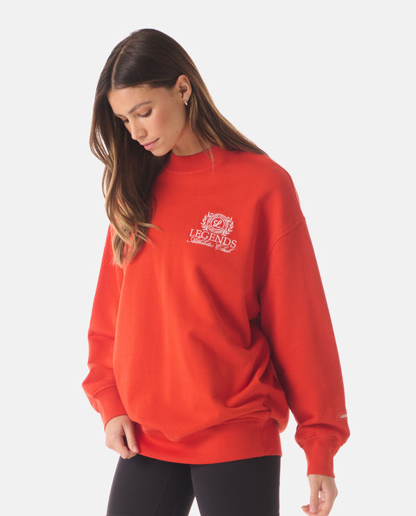 Legends Saylor Oversized Crew Poppy