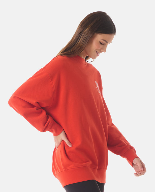 Legends Saylor Oversized Crew Poppy