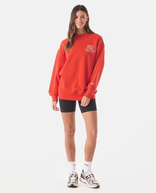 Legends Saylor Oversized Crew Poppy