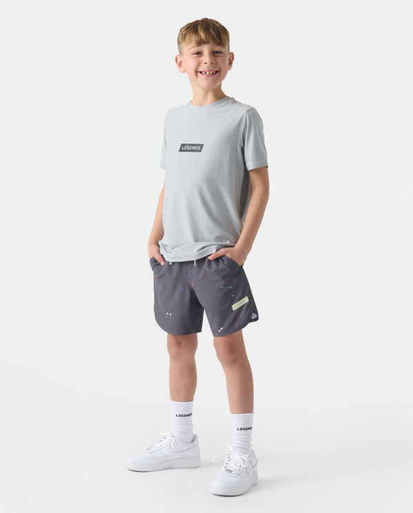 Legends Little Legends Aire Tee Rhombus Heather Gray