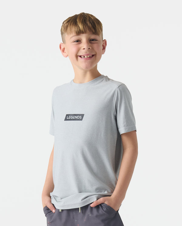legends Little Legends Aire Tee Rhombus Heather Gray