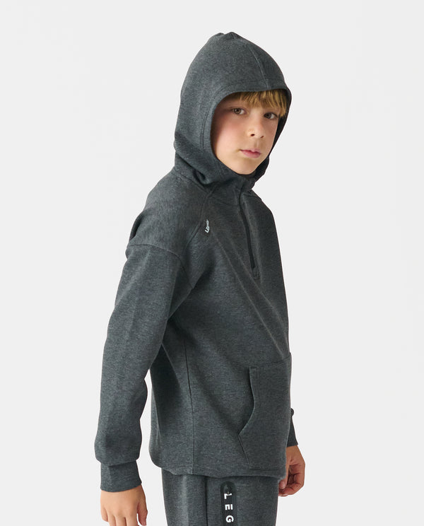 Legends Little Legends Hawthorne Tech Quarter Zip Black Heather