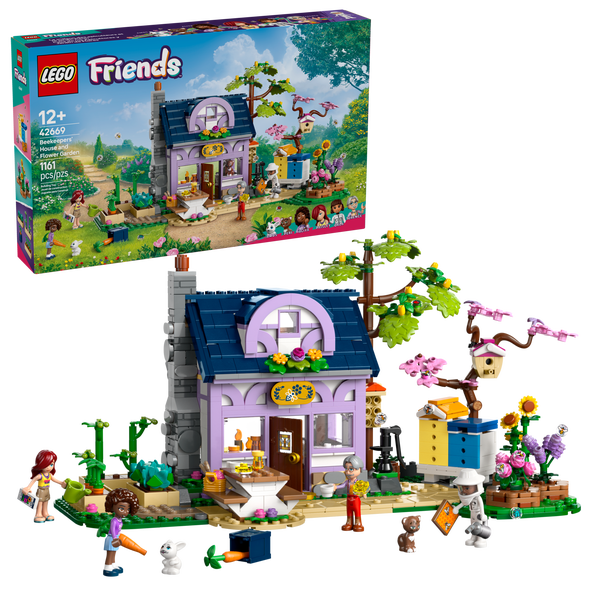 Lego Beekeepers' House And Flower Garden
