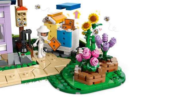 Lego Beekeepers' House And Flower Garden