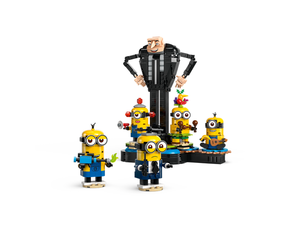 Lego Brick-Built Gru And Minions