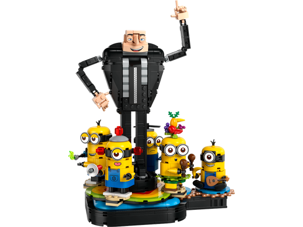 lego Brick-Built Gru and Minions