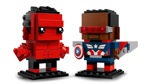 Lego Captain America & Red Hulk Figures
