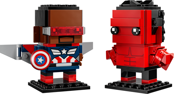lego Captain America & Red Hulk Figures