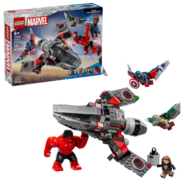 Lego Captain America Vs. Red Hulk Battle