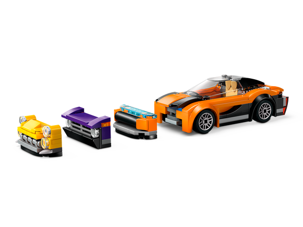 Lego Car Transporter Truck With Sports Cars