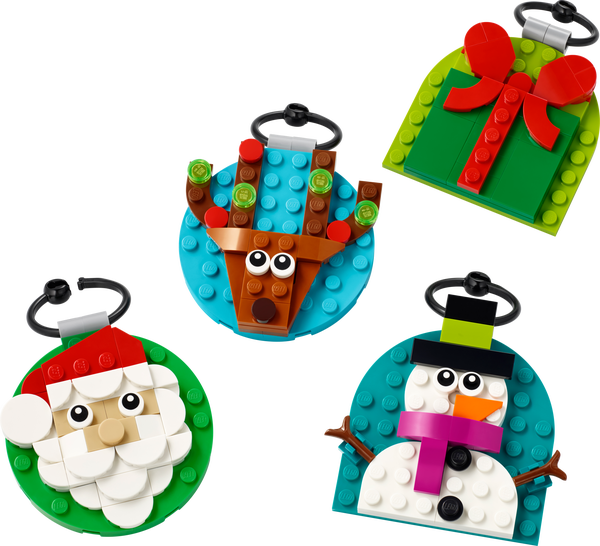lego Christmas Ornament Selection